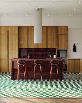 Interior design of the kitchen-dining room
