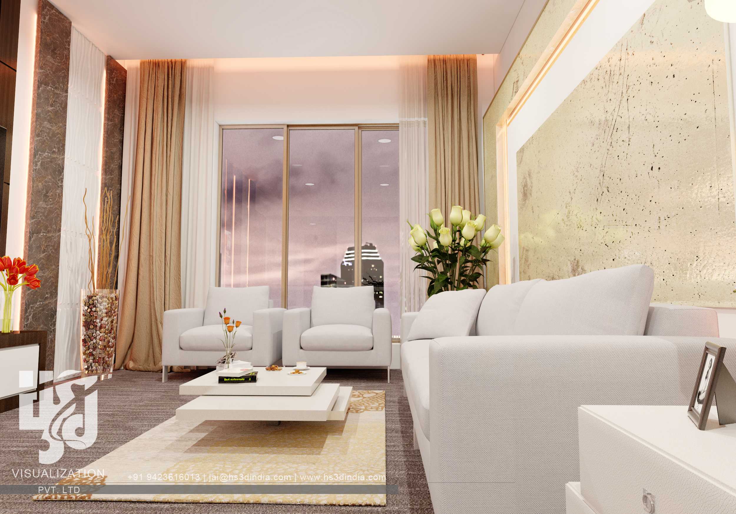 印度 HS3D 打造惊艳住宅室内渲染-49