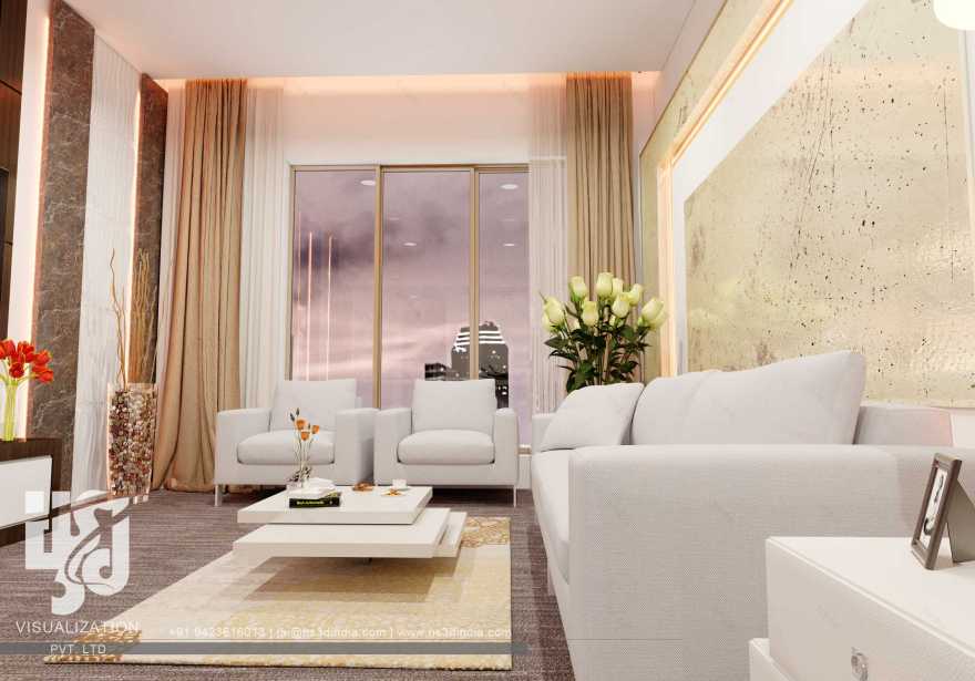 印度 HS3D 打造惊艳住宅室内渲染-49