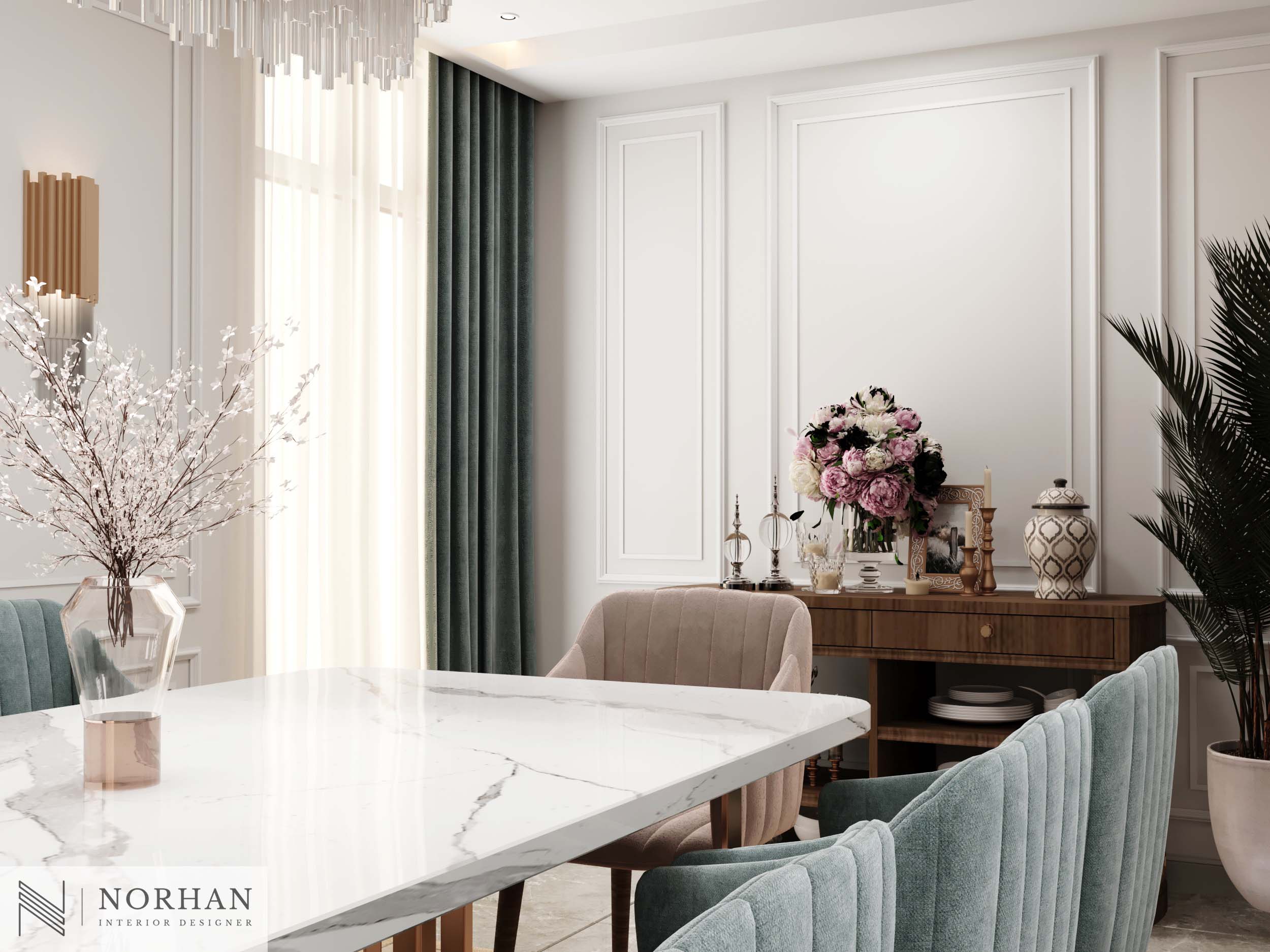 Neoclassic Interior Design For Apartment In Cairo-10