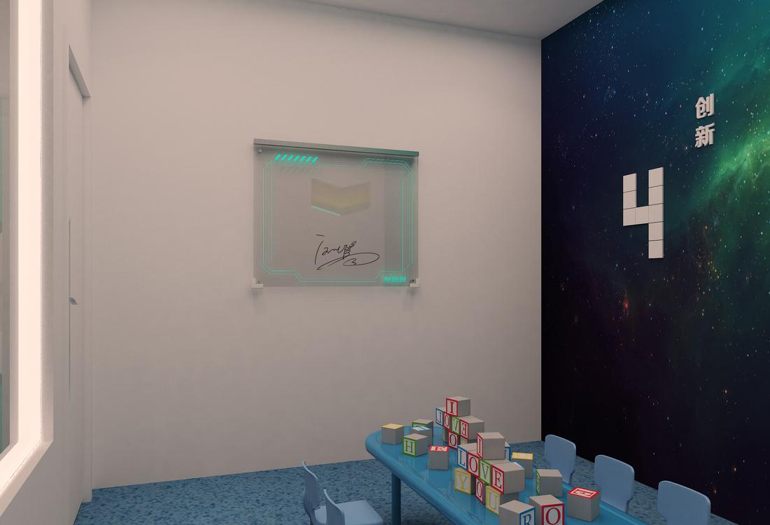 未来科技教育空间丨白色亚克力侠-13