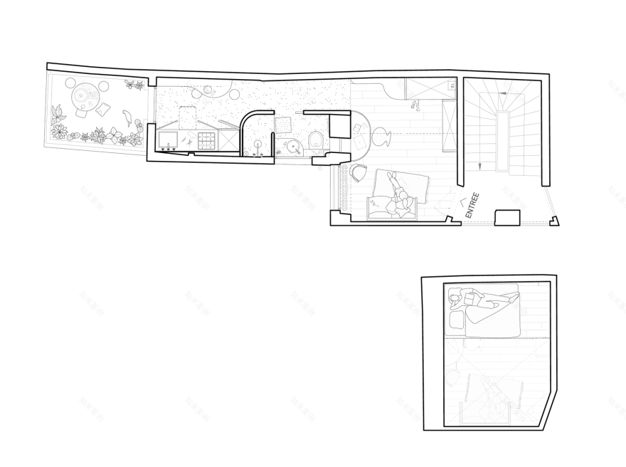巴黎 22 平米的学生公寓 | 温馨实用的空间魔法-17