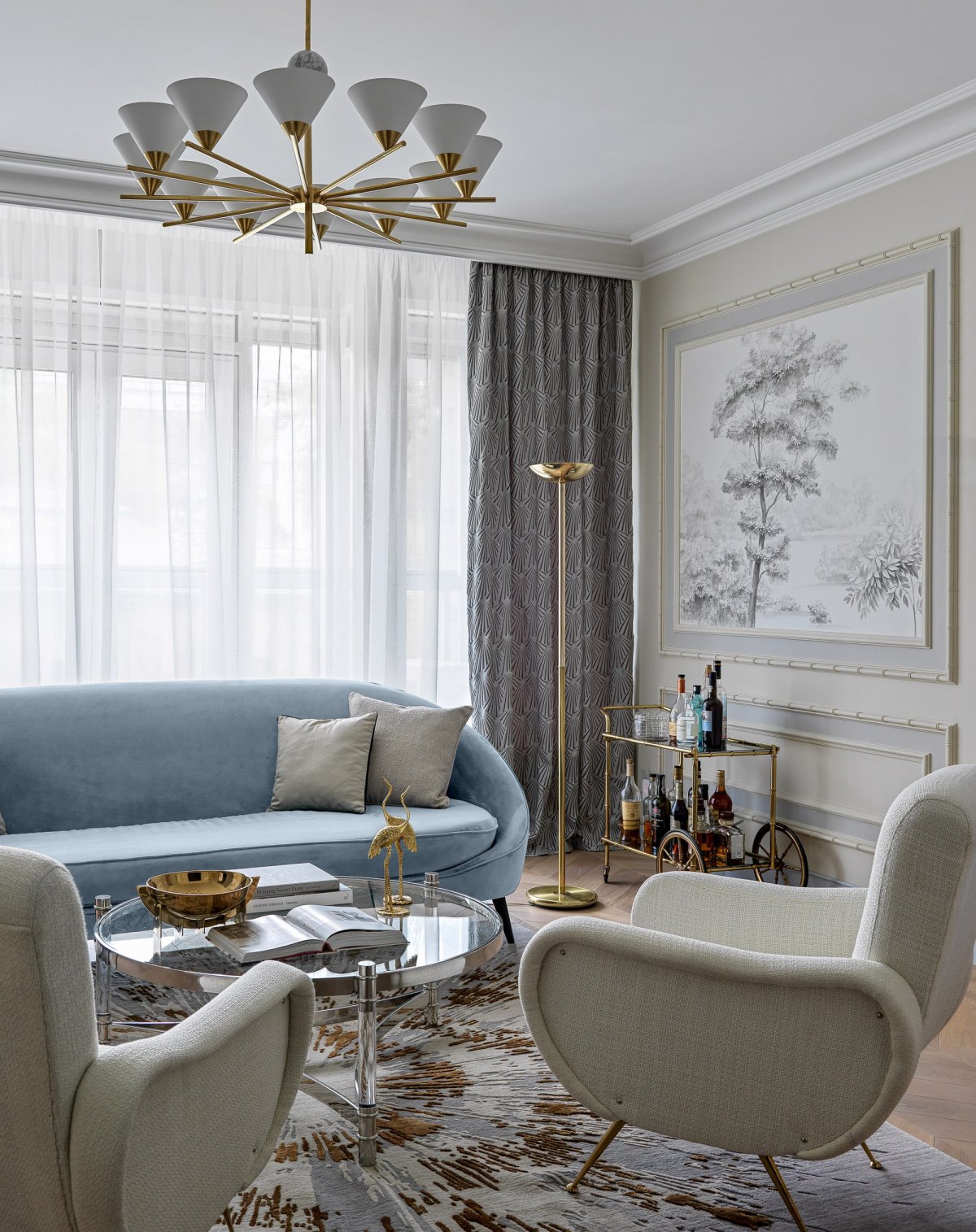 圣彼得堡 100 平米公寓，Maria Edinaya 打造实用巴黎风家居-6