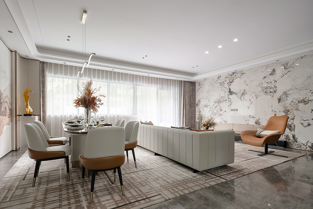 德方圆 | 380㎡现代别墅，轻奢有度，简而不凡！-15