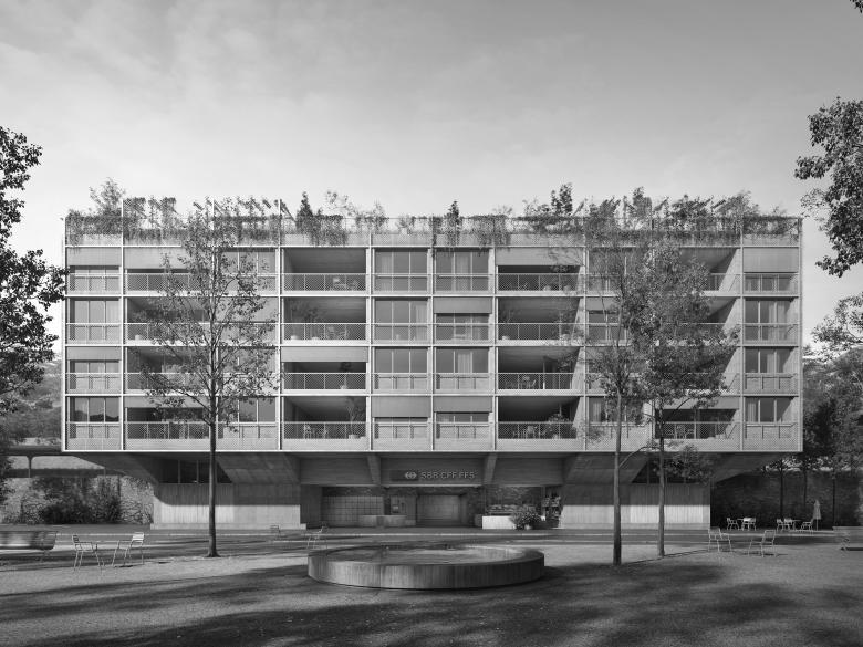 gus wüstemann architects AG丨1st prize, New Train Station Herrliberg - Feldmeilen丨瑞士-12