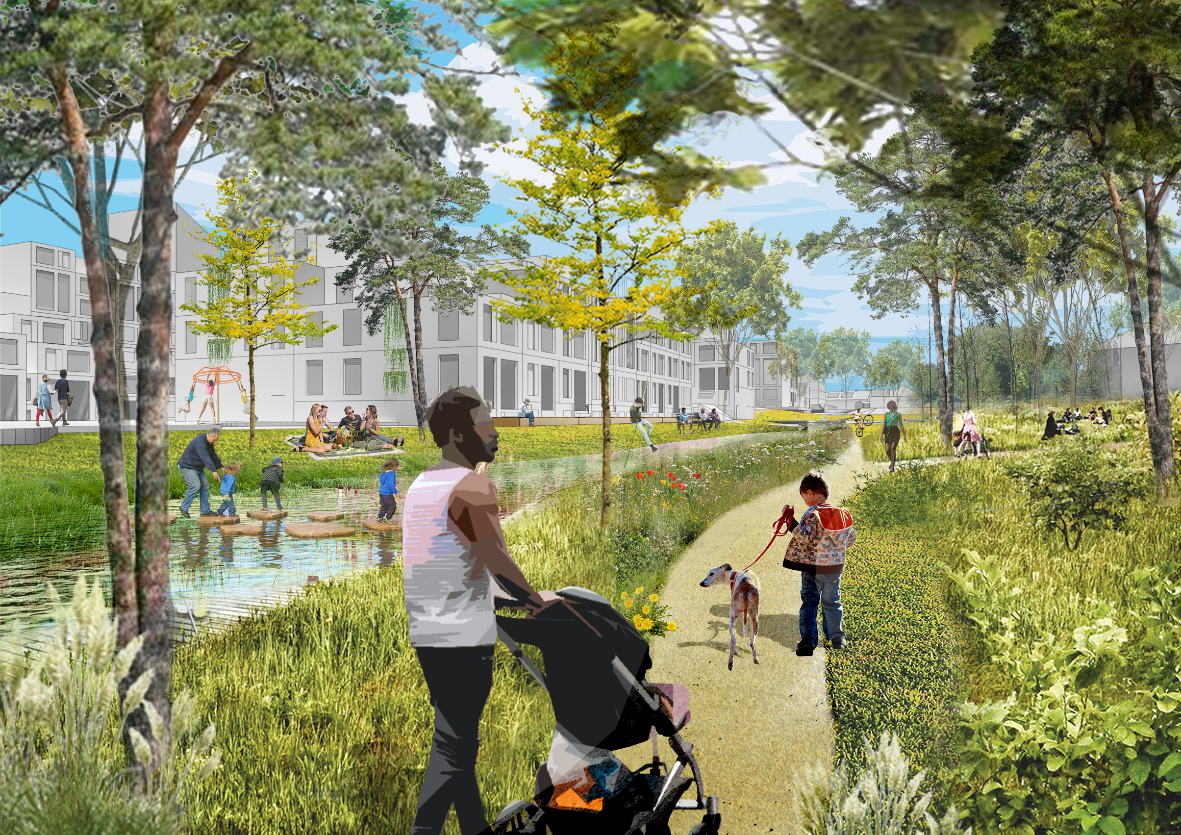 Leidschendam-Voorburg Overgoo | Ontwikkelkader: magic mix zet leegstand om in vitaal woonwerkgebied | Urhahn-0