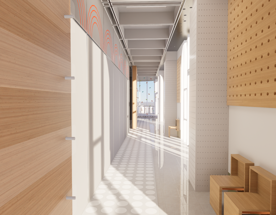 大四毕设吸睛“粉色展板+可移动模型”!将美育体验与乡土文化结合,台格斗村研学基地的美育空间“变形记”!-95