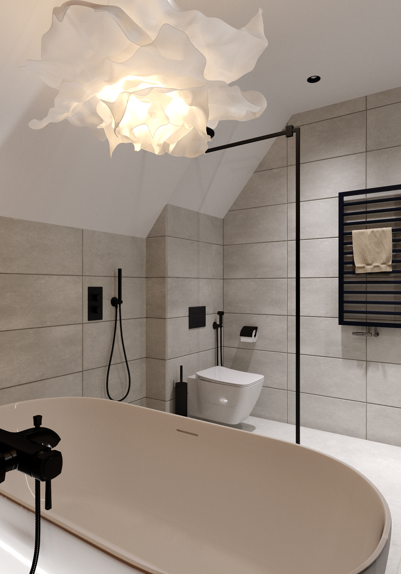 Bathroom for the cottage house near Kyiv (Ukraine)-8