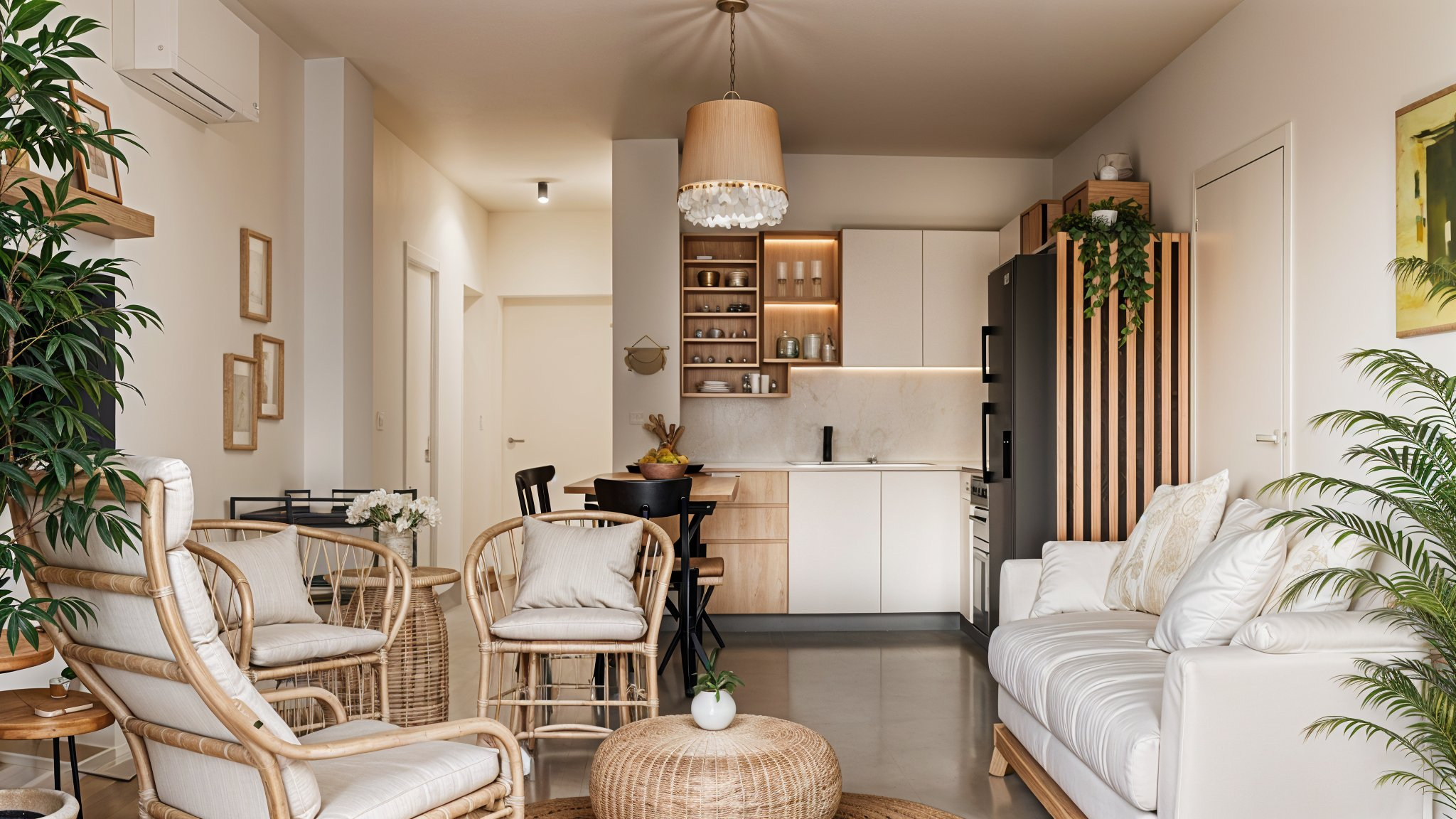 RECEPTION OPEN SPACE JAPANDI BOHO STYLE-10