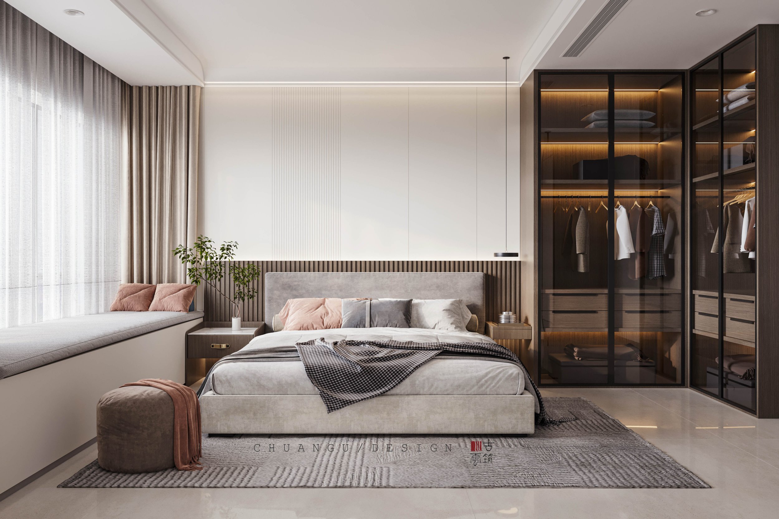 川古云筑丨现代极简无主灯丨中国郑州丨川古云筑空间设计-11