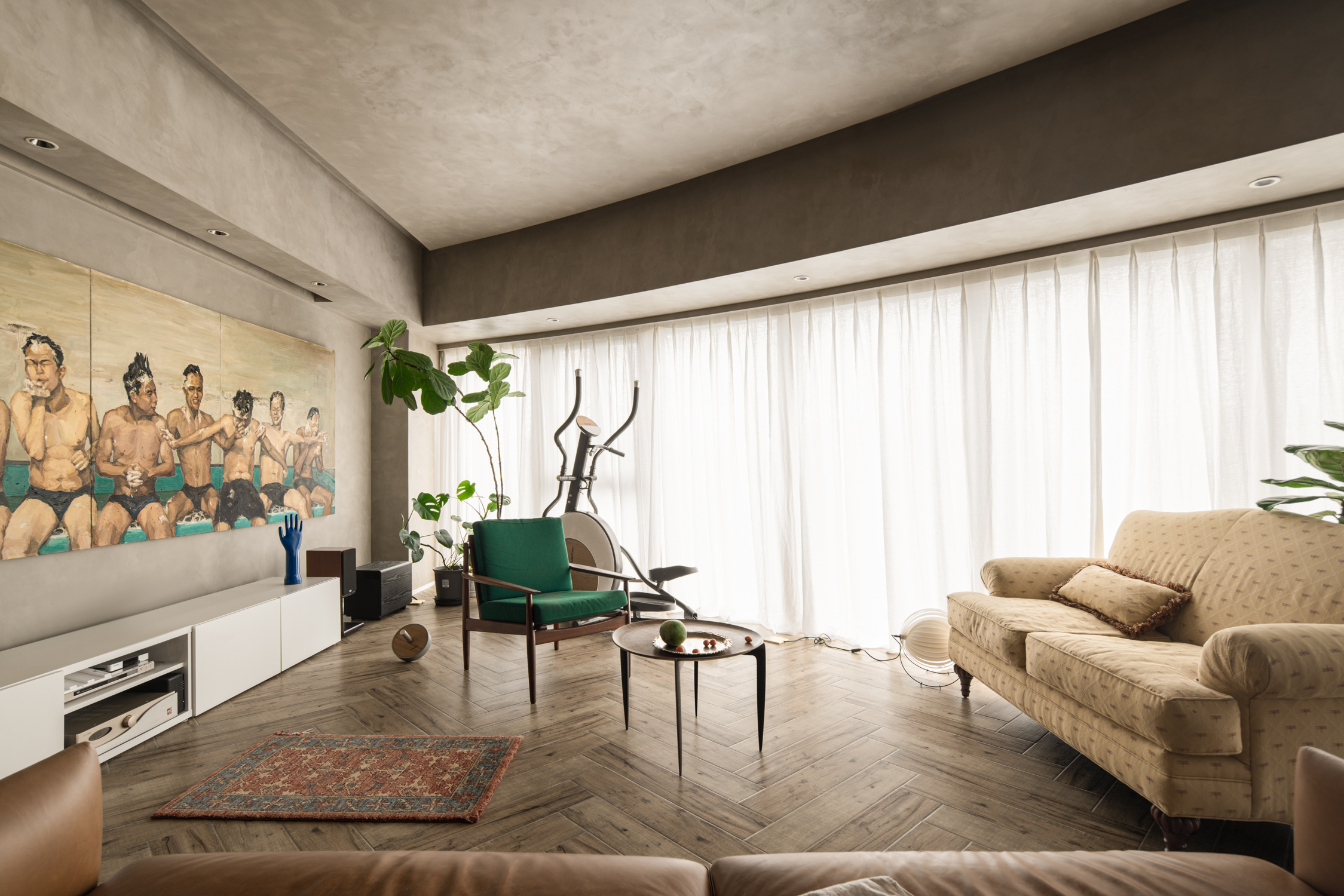 扇形户型复古大宅设计-28