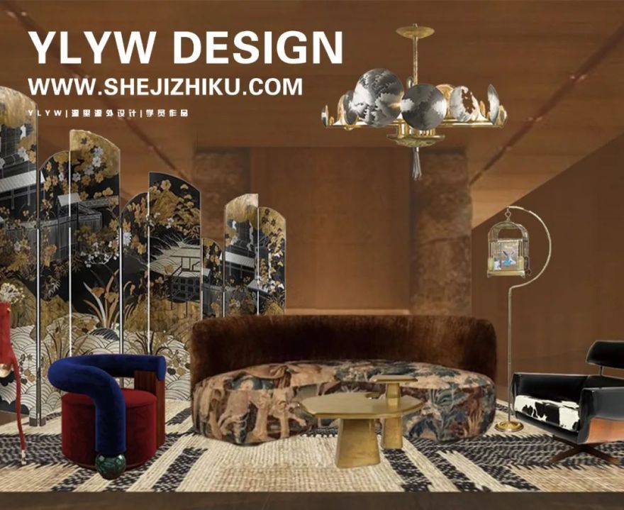 寻幽 · 现代与东方神秘浪漫的行政酒廊软装设计丨源里源外设计-11