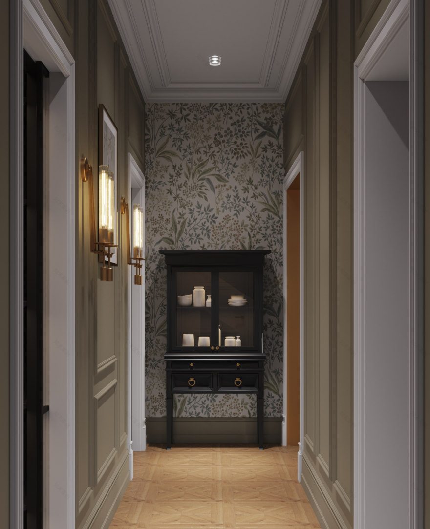 90平米海滨三居室公寓设计项目丨俄罗斯加里宁格勒丨娜塔莉亚·兹马钦斯卡娅工作室-37