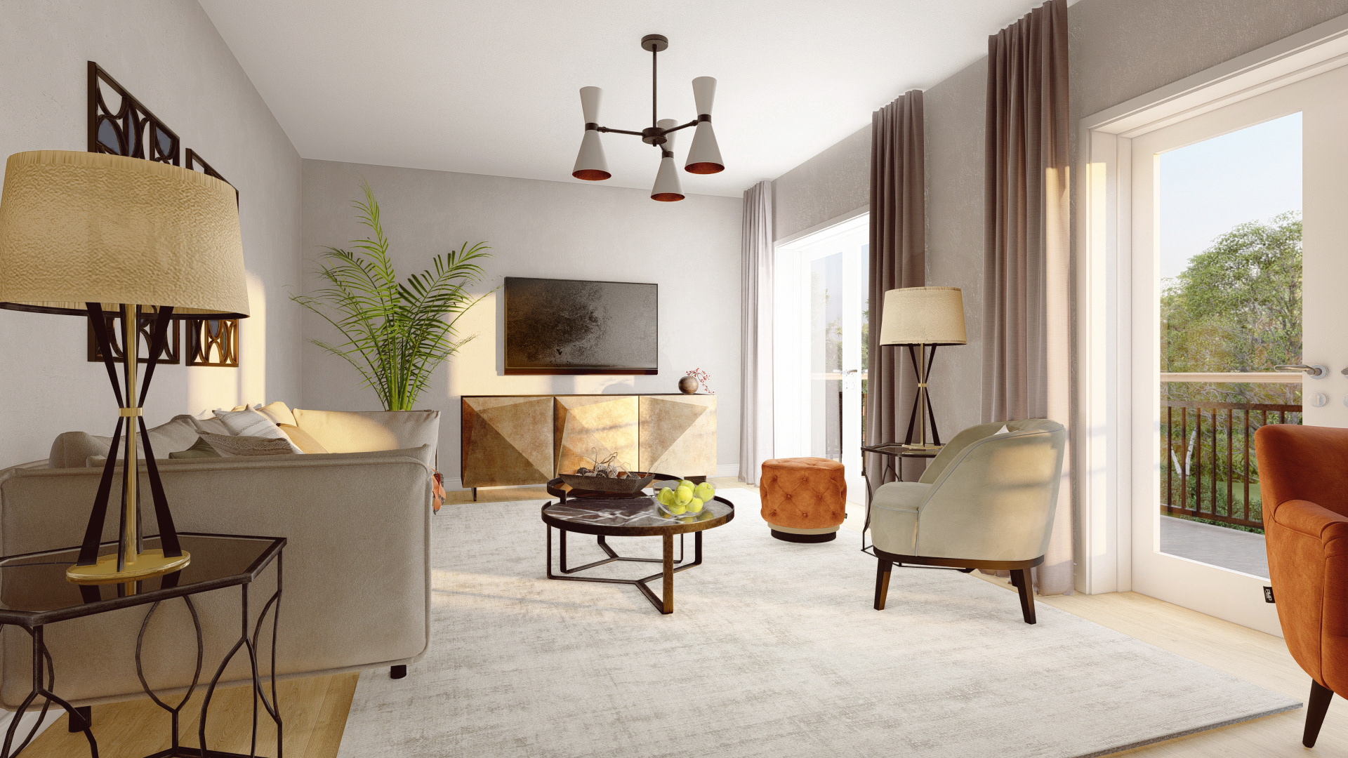 Project for new real estate in the suburbs 2.-5