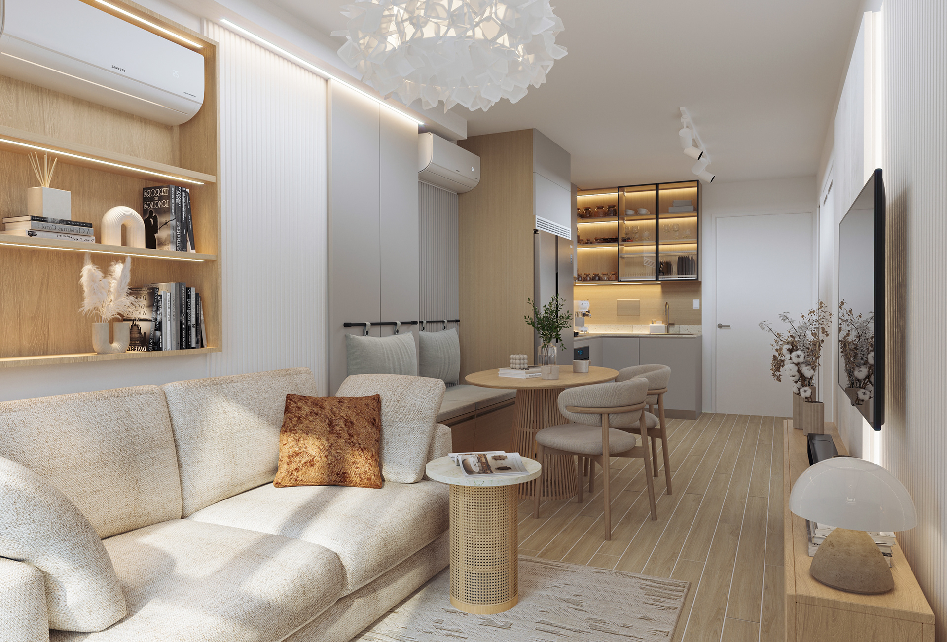 Compact Apartment Design in Panama – Custom Interiors-1