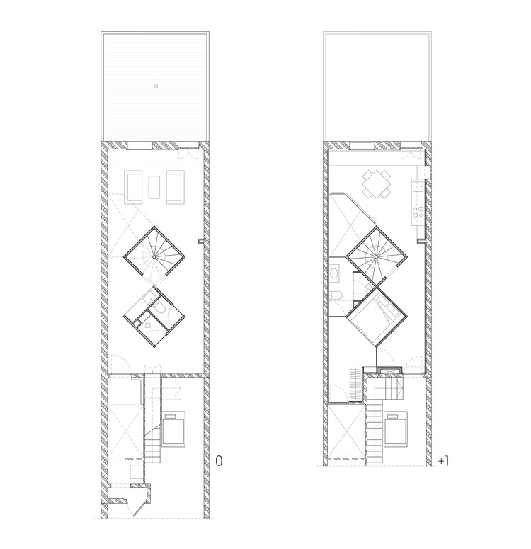 巴塞罗那双层公寓的 45 度旋转设计-12