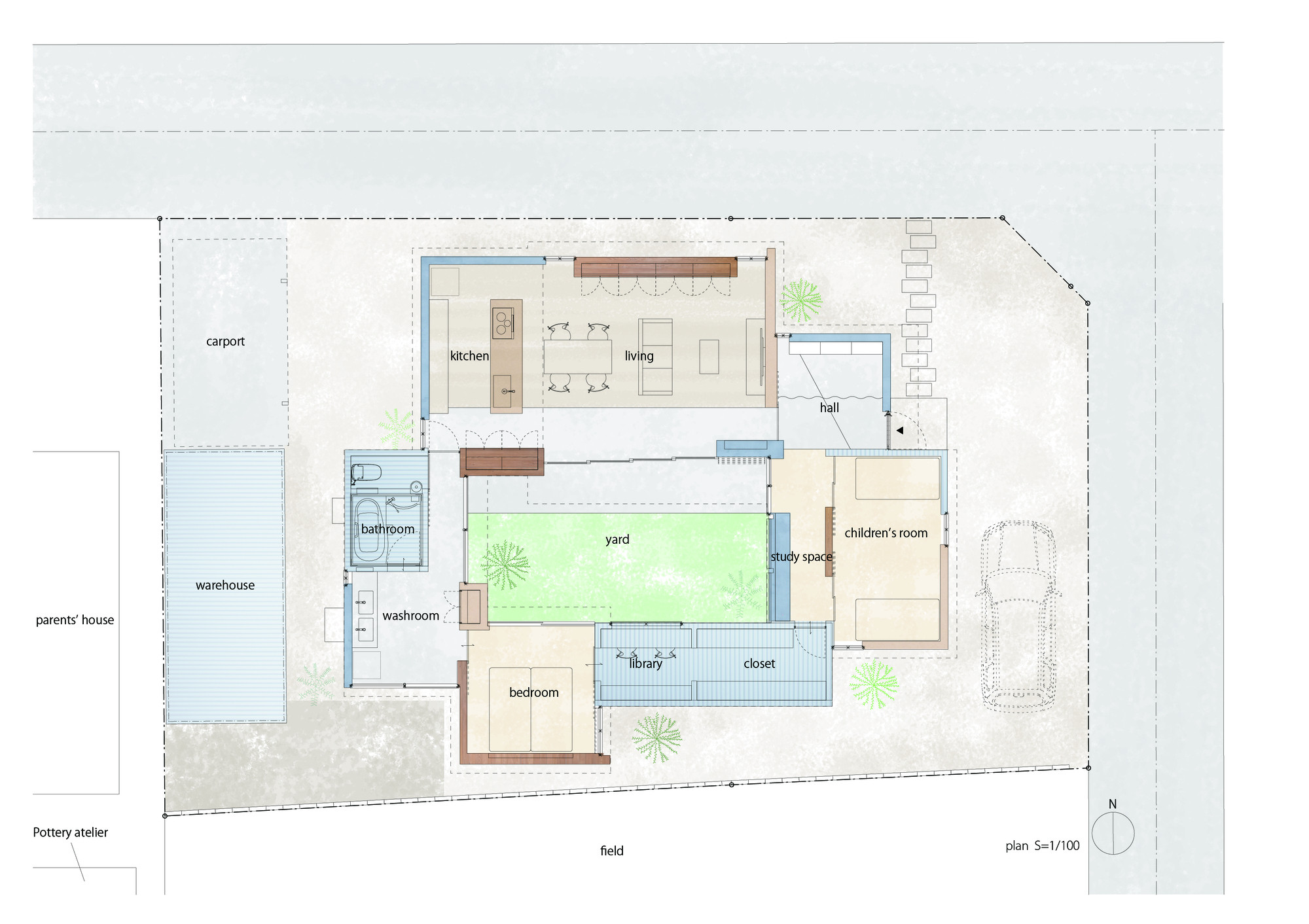 自建住宅丨日本丨Hidekazu Kishi Architects-20