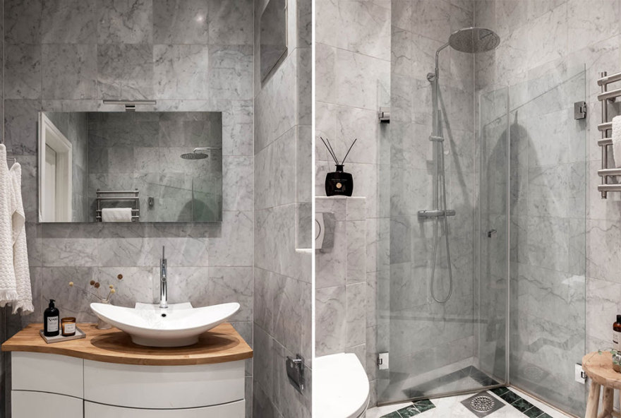 斯德哥尔摩优雅白色内饰公寓-21