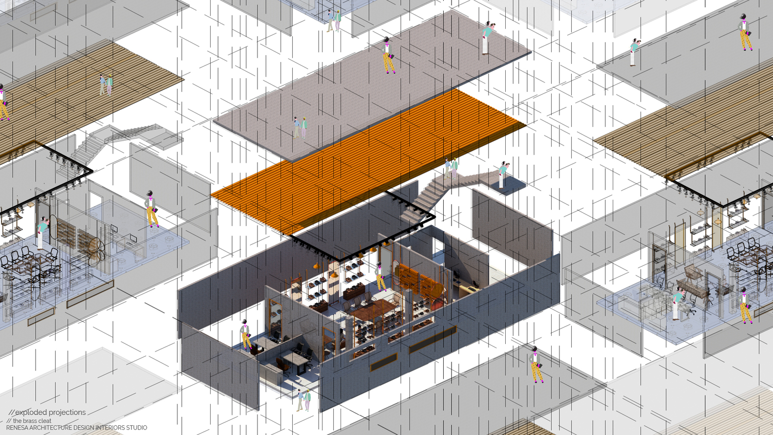 融合建筑美学的奢华鞋店设计-22