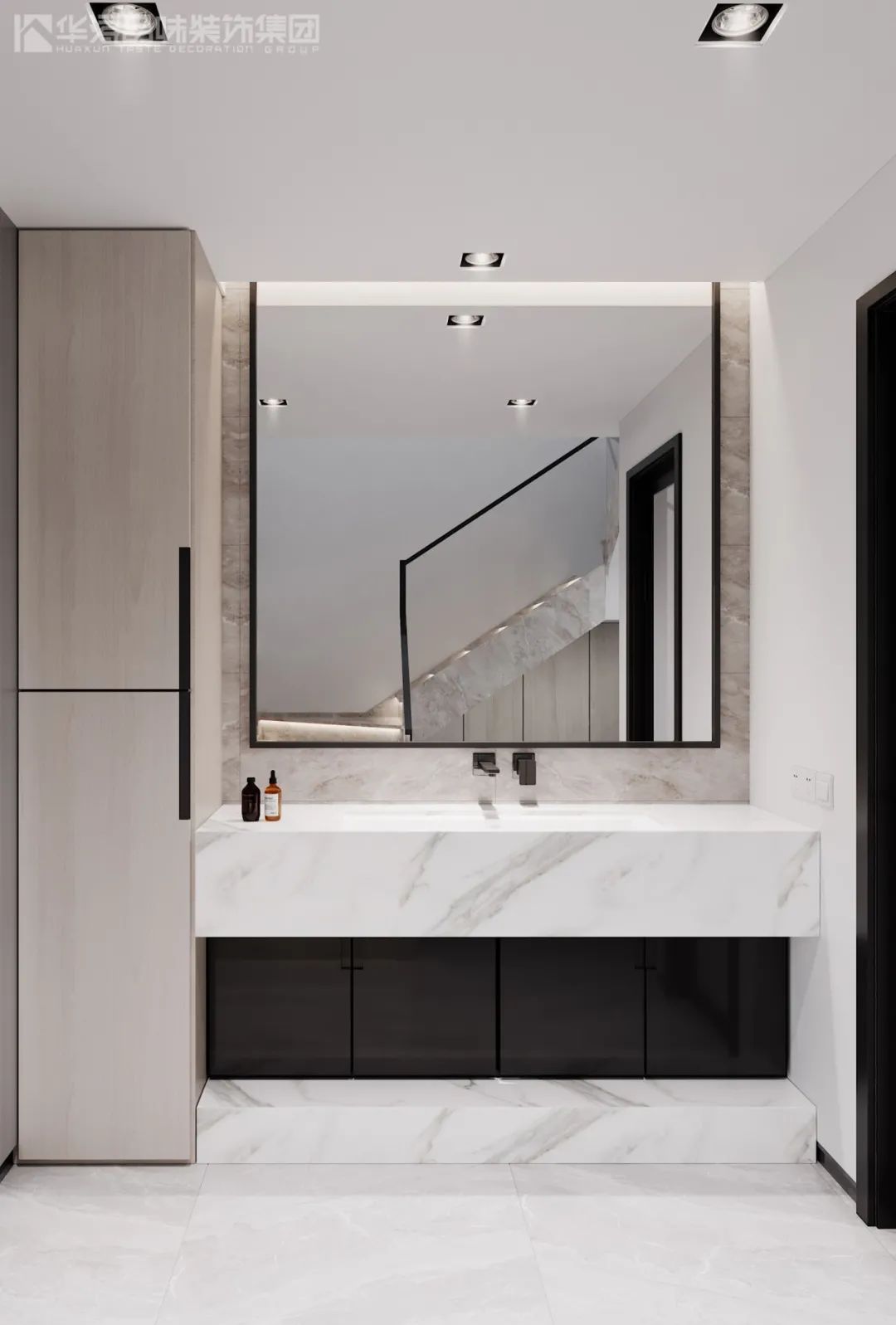 240m²现代风复式,四口之家的空间共性探索-32