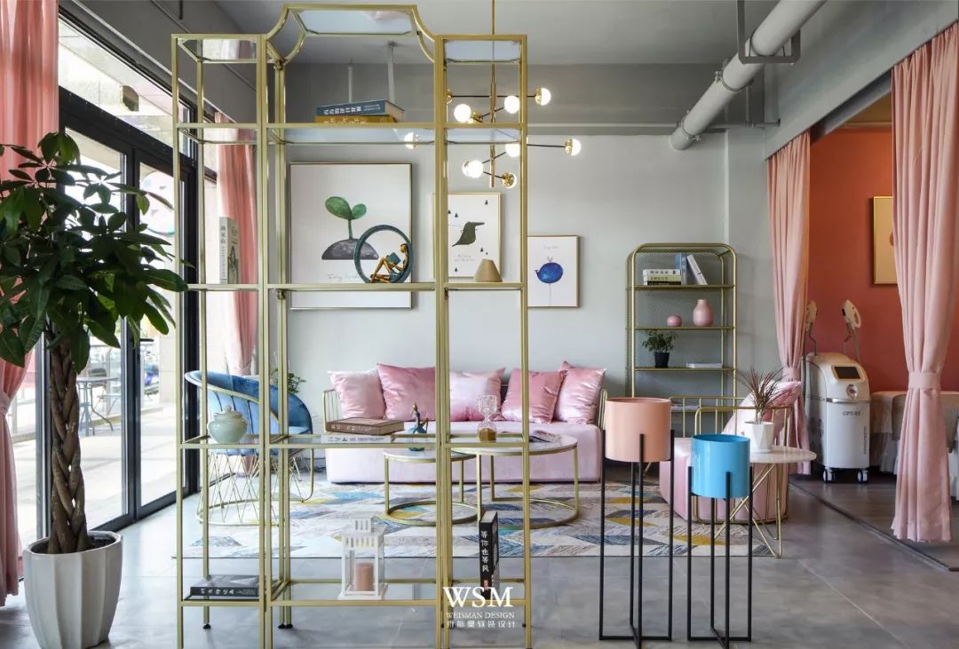 粉色梦幻美容院,打造独特轻奢空间-42