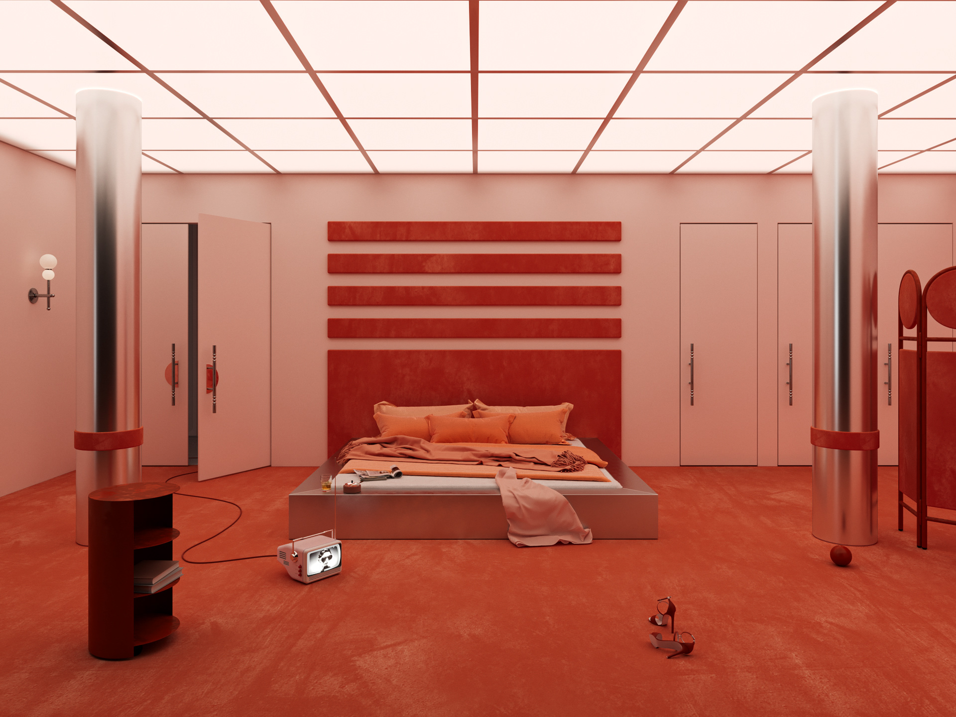 Retro Futuristic Interior Concepts-7