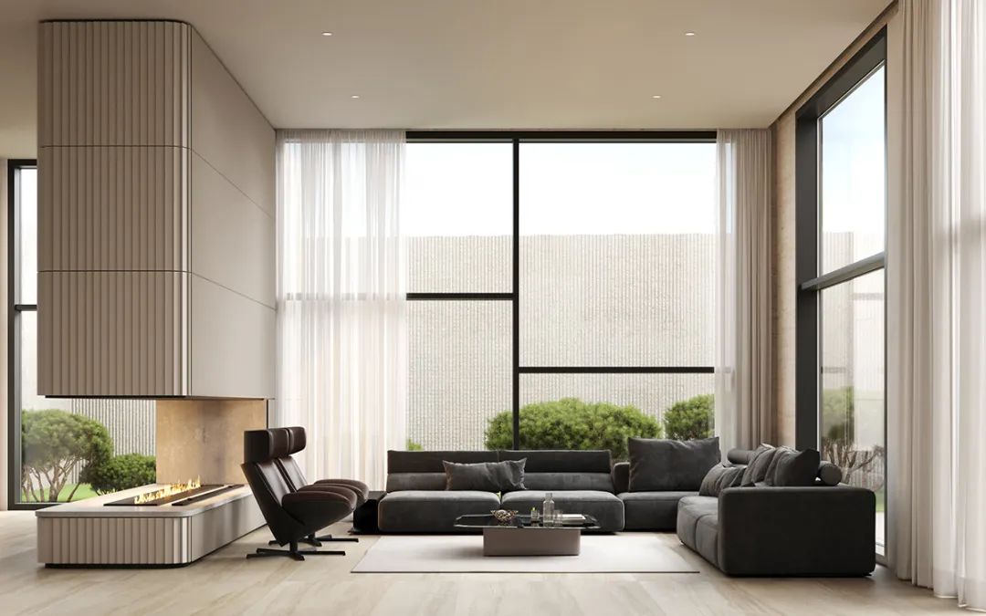 现代米色客厅设计 40 例，时尚元素打造惊艳空间-50