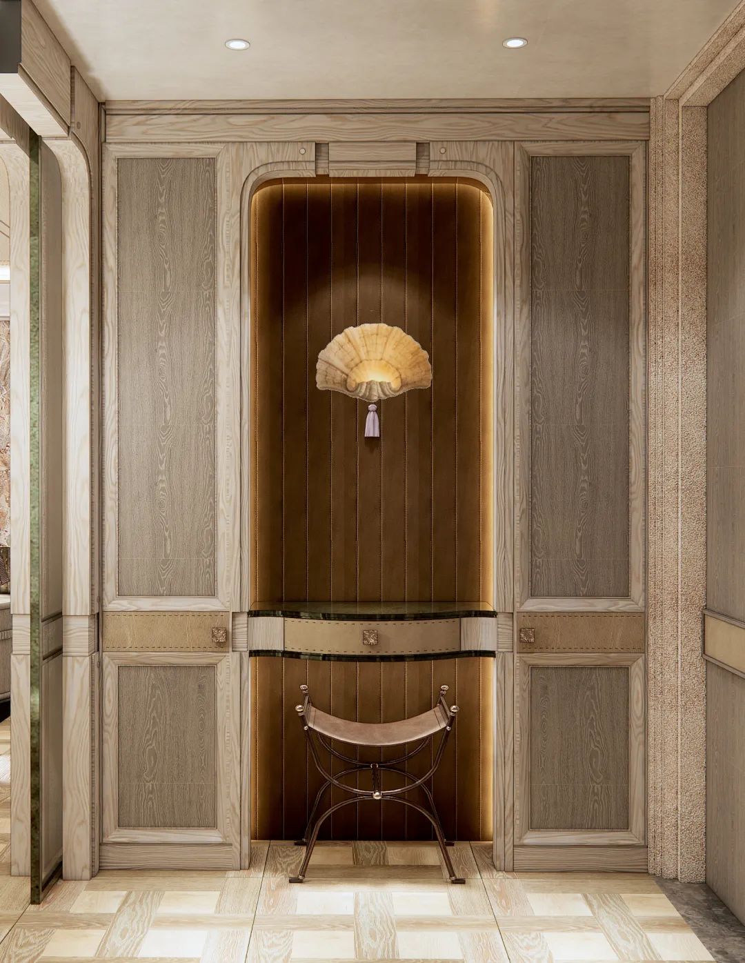 召禾设计邵程丨上海桐安里风貌别墅·复古侘寂风-3