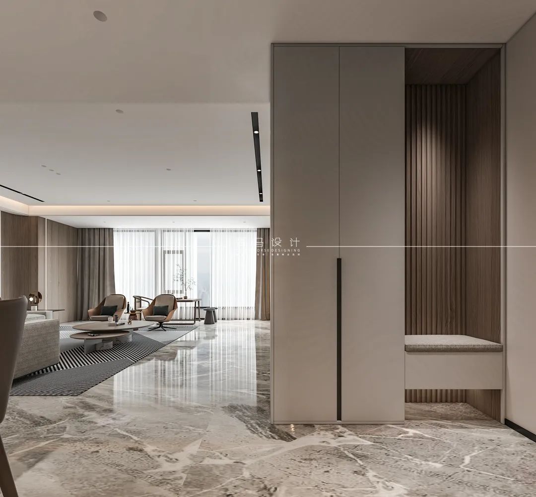 龙湖景粼天序现代平层丨中国西安丨青马别墅设计-10