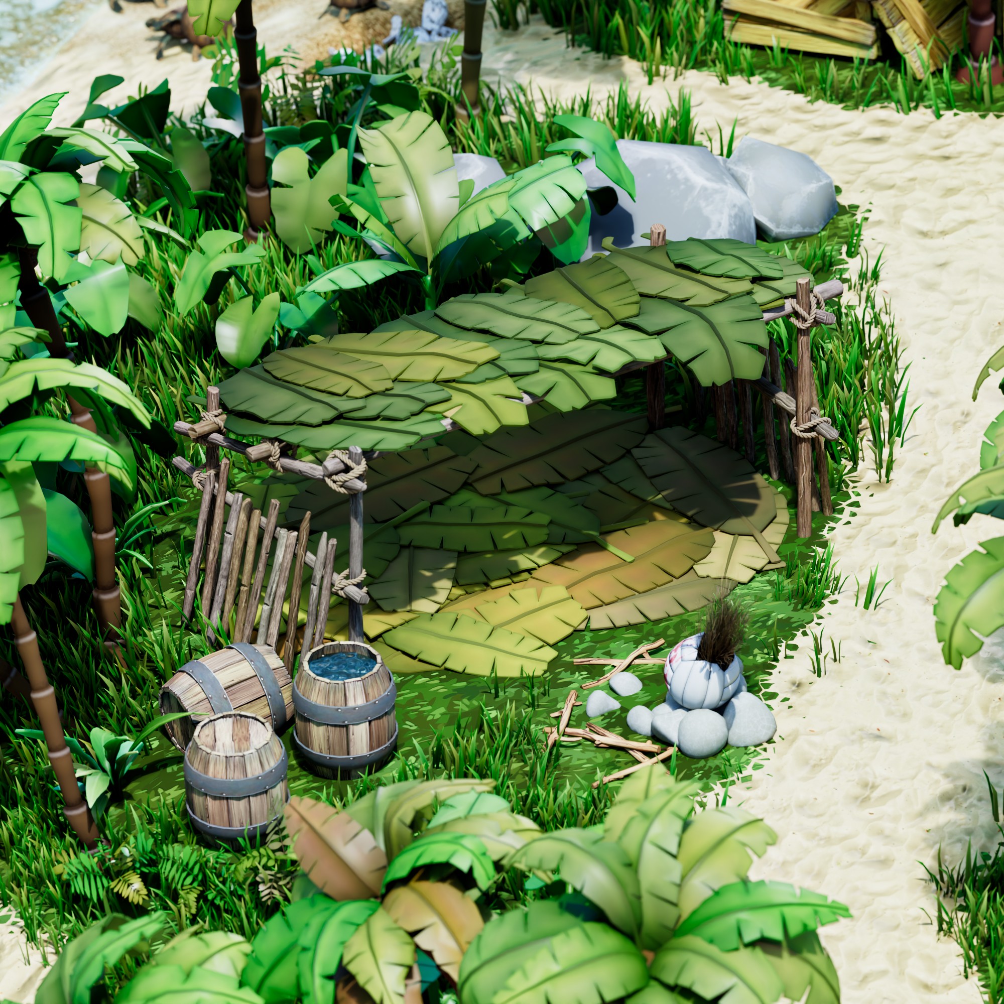 Stylized Desert Island-5