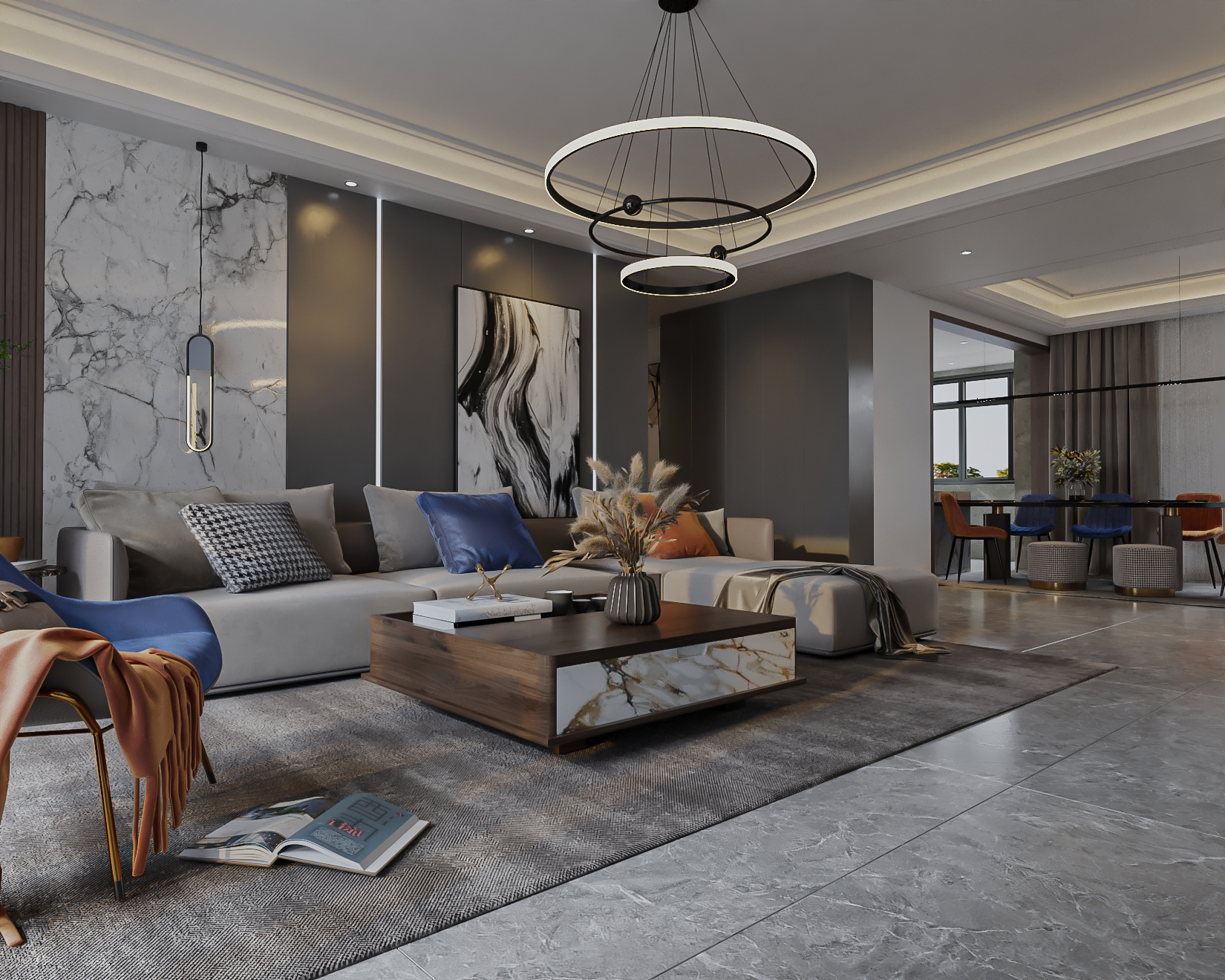 东方星座三居室设计丨小二不吃鱼-27