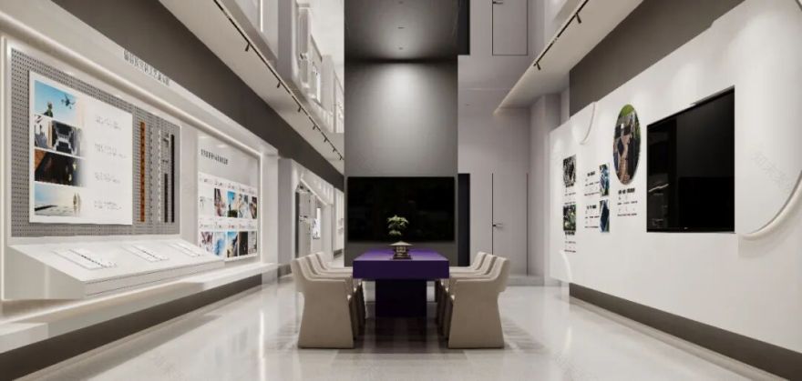 110m²浙江金华华为绿电展厅丨周笙笙展厅设计-17