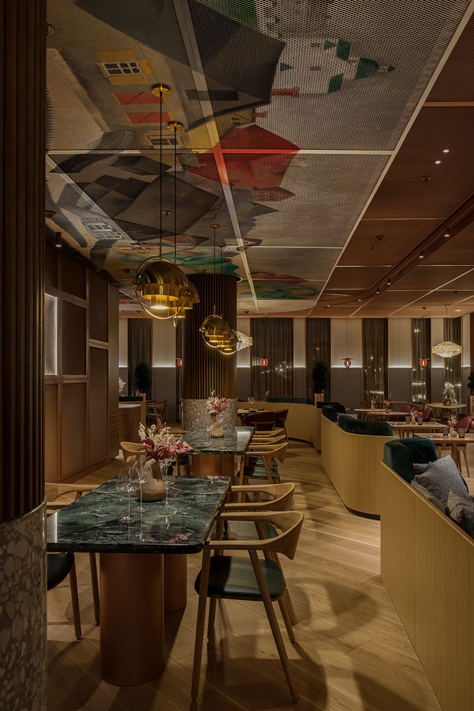 莫斯科 Mövenpick 酒店内的瑞士俄罗斯风格 Shagal 餐厅丨俄罗斯莫斯科丨Archpoint 设计局-12