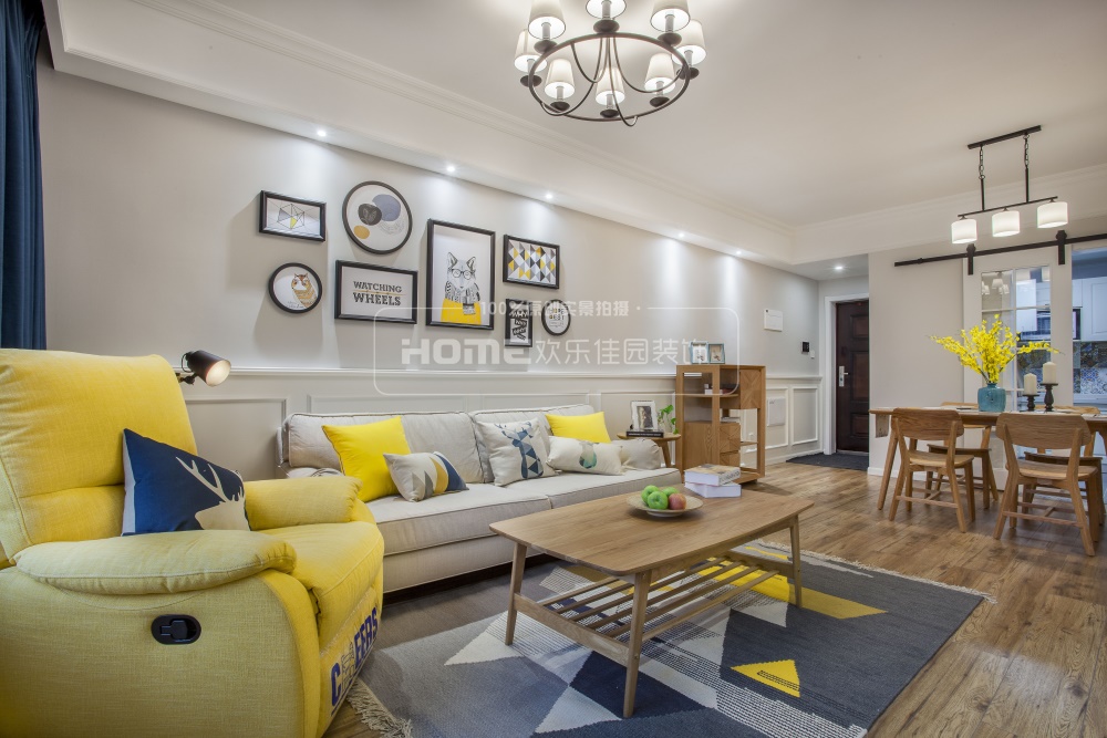 成都中粮锦云混搭风三室一厅,简约实用,空间改造巧妙-16