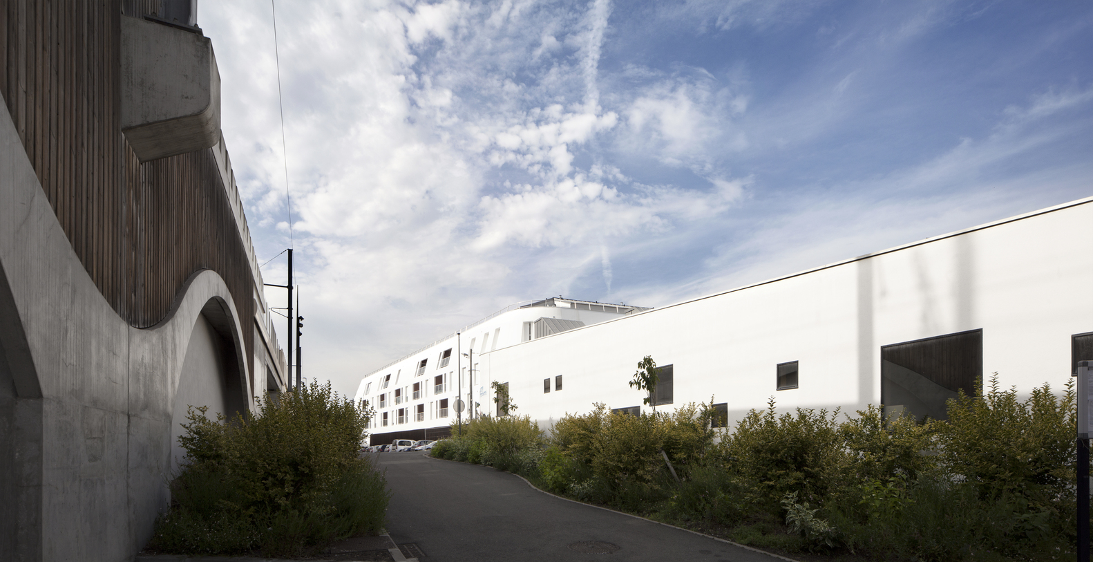 波尔多 Sierra 住宅——现代曲线建筑的私密花园-13