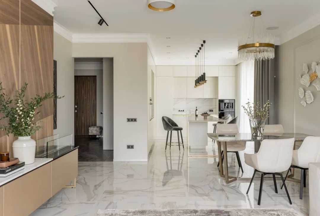 川谷堂 104㎡现代简约二人居丨Yulia Fambulova-14