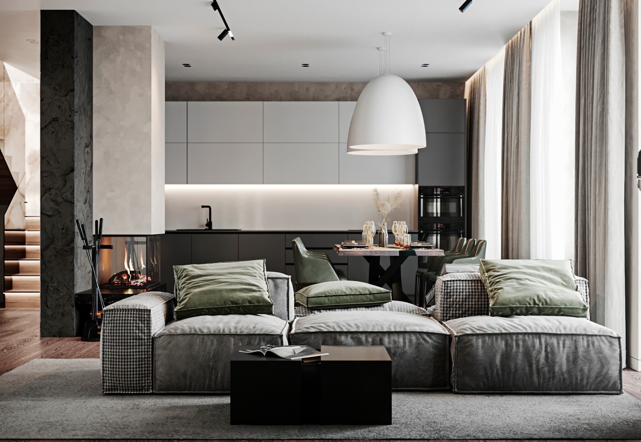 117㎡公寓 捕捉质朴的优雅-2