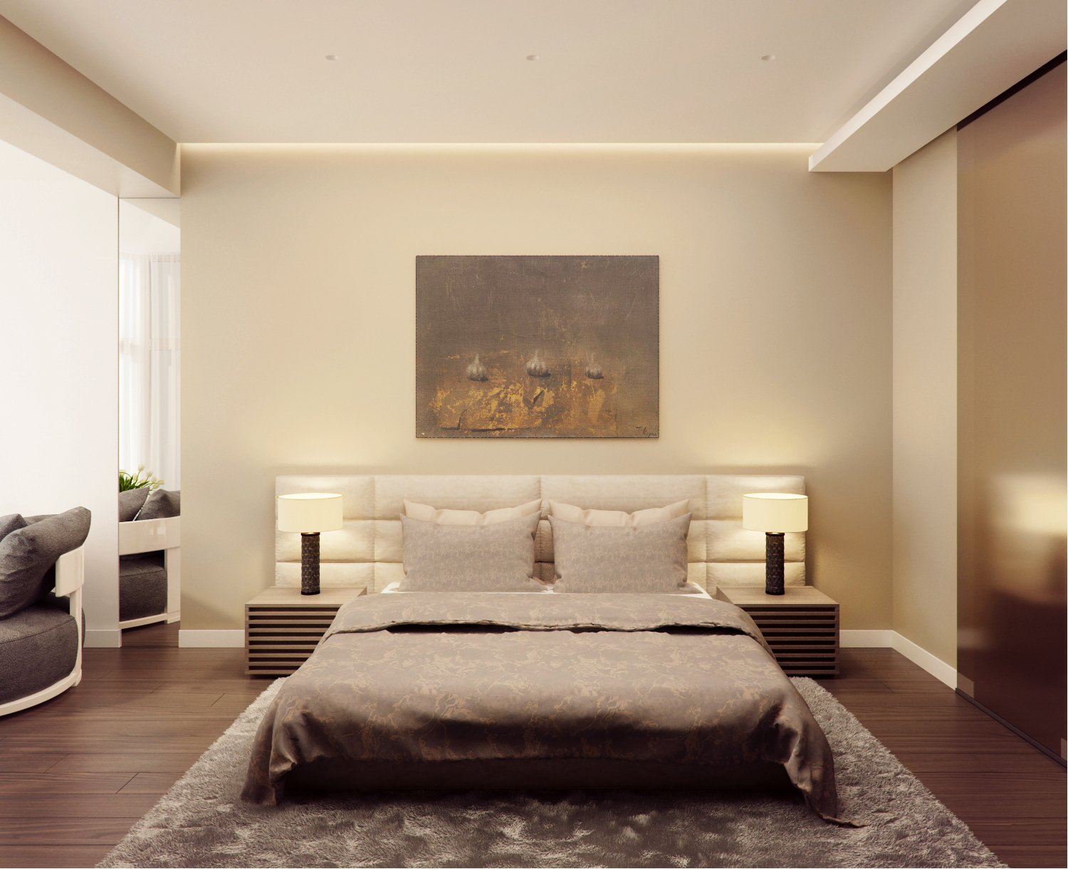 The interior of the apartment 140 m  in residential complex dominion Alexandra Fedorova-1