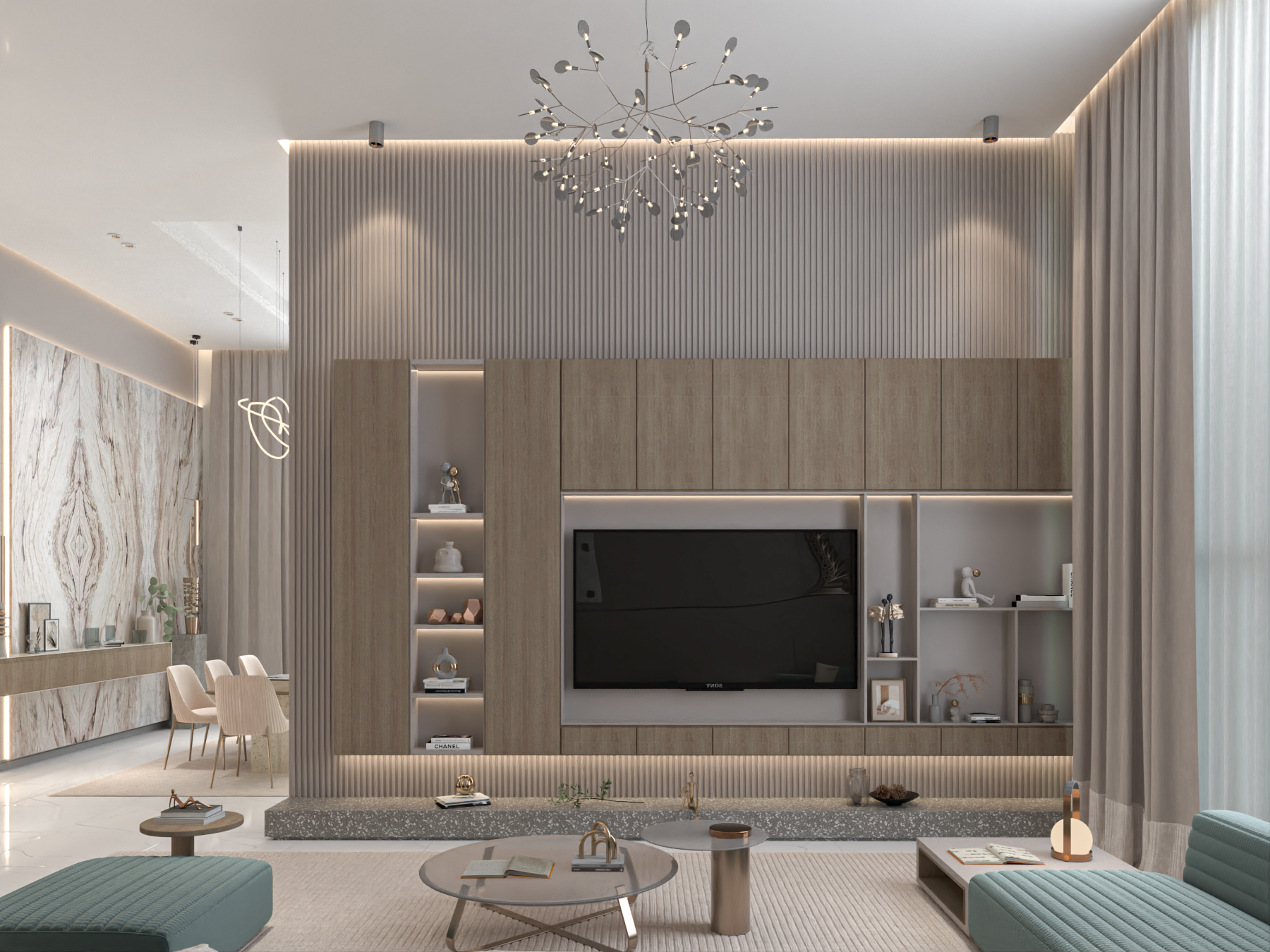 安静的起居和餐厅丨Smart & Quaint office-1