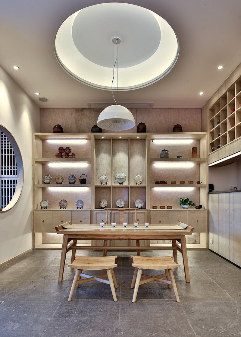 南昌“栖茶会所” | 闹市中的清寂美境-11