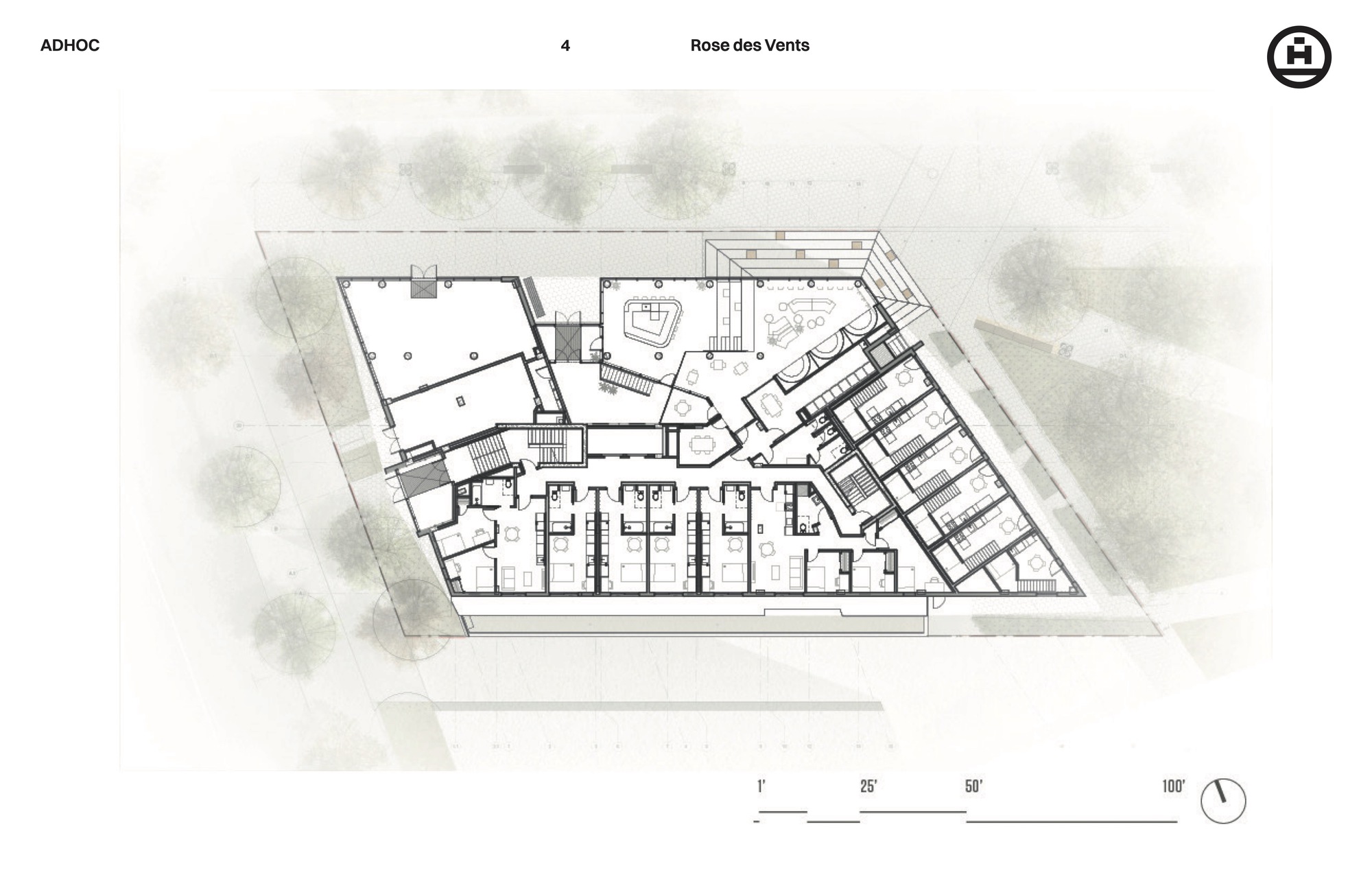 罗盘玫瑰学生公寓丨加拿大蒙特利尔丨ADHOC architectes-10