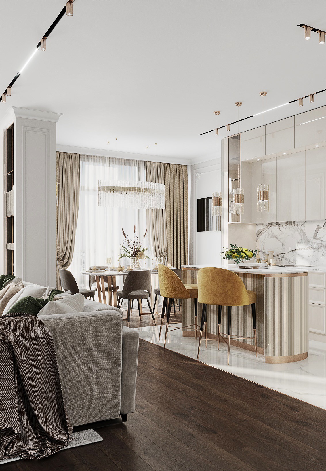 160平 现代混搭风格-5