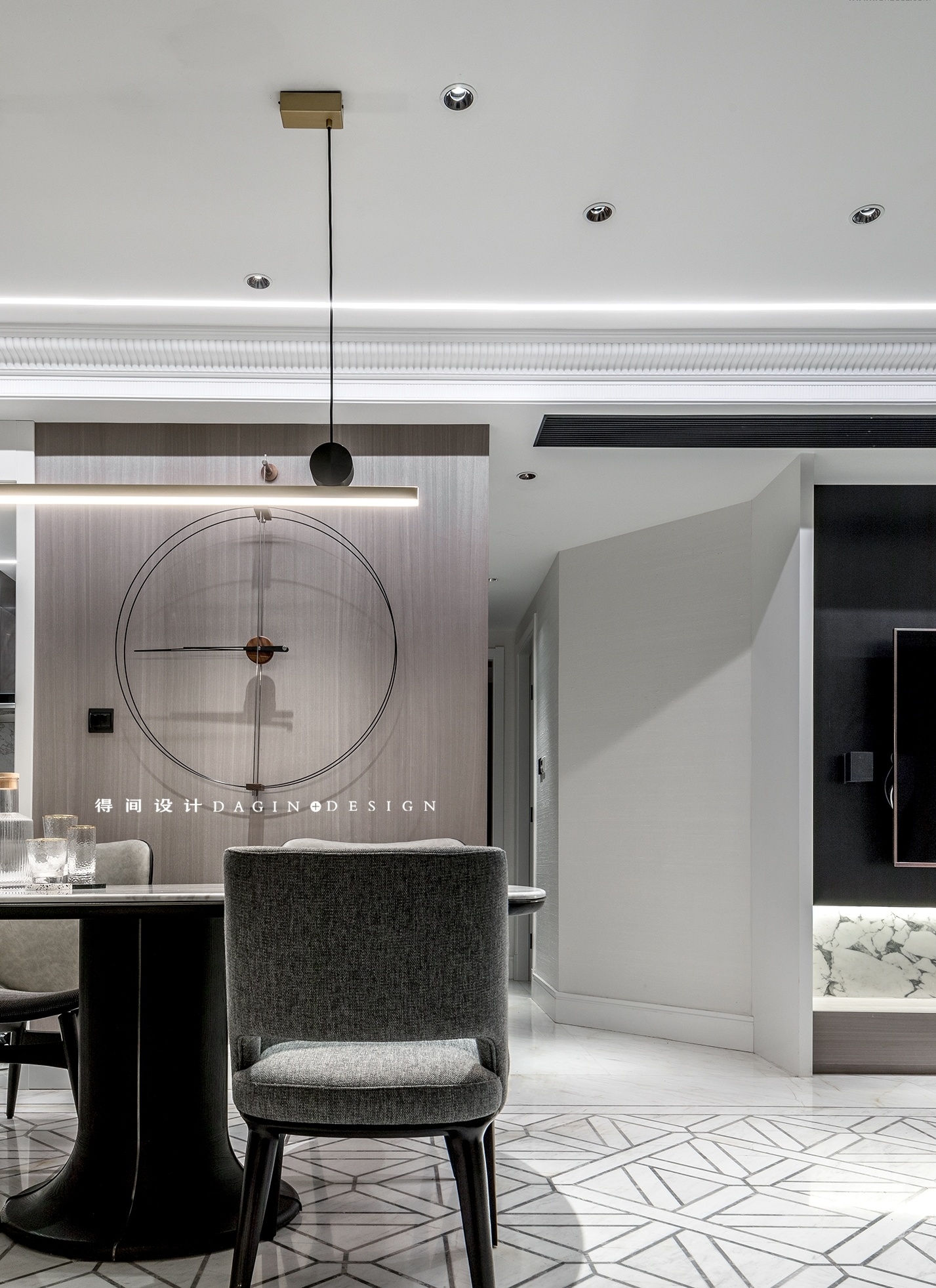 《情书》中的家 | 武汉绿地名邸公馆 130㎡四居室设计-8