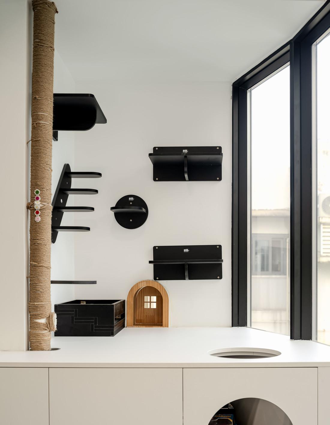 黑白灰手办小屋·80m²一居室改造丨中国广州-61