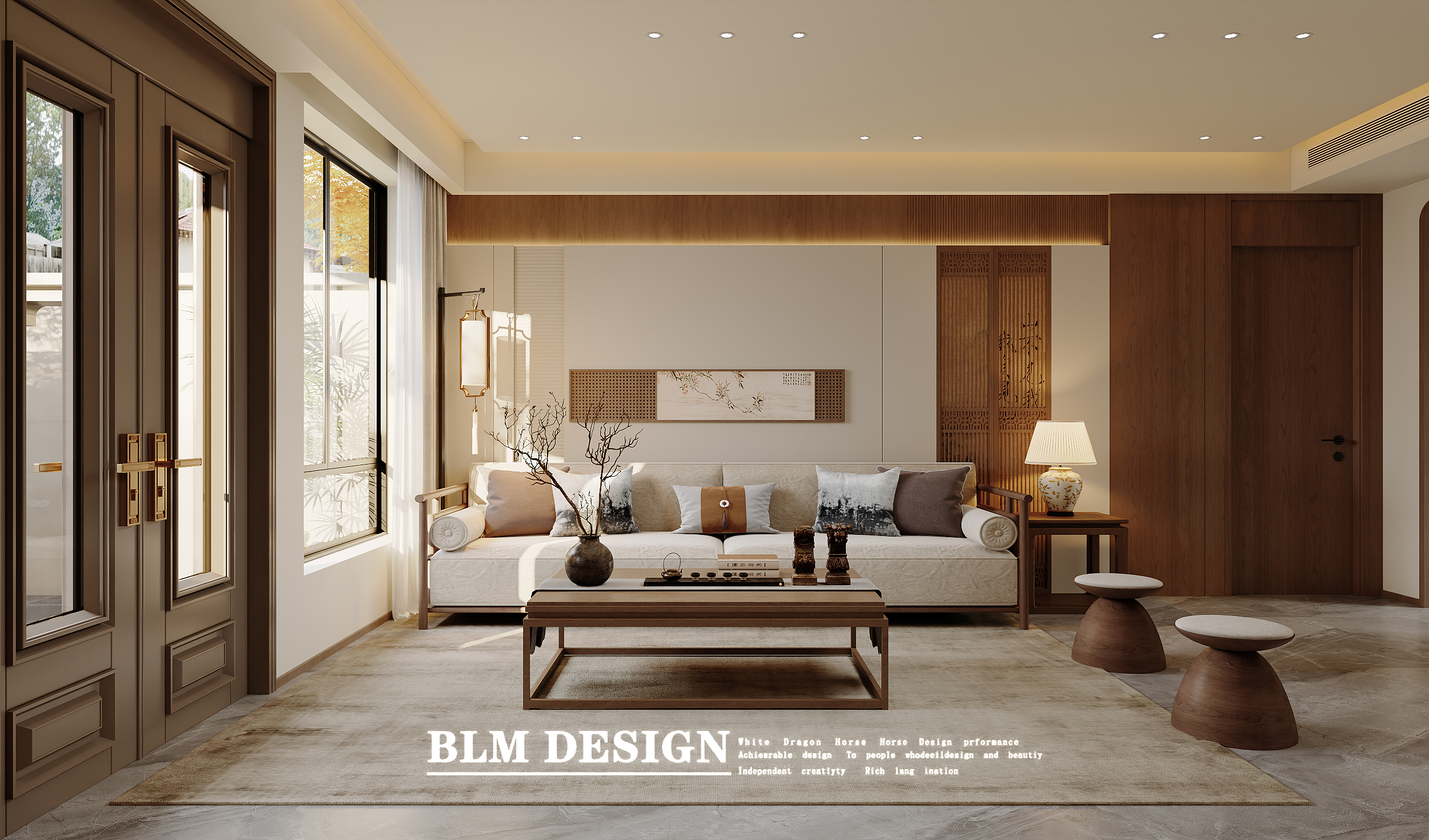 新中式家装庭院案例-7