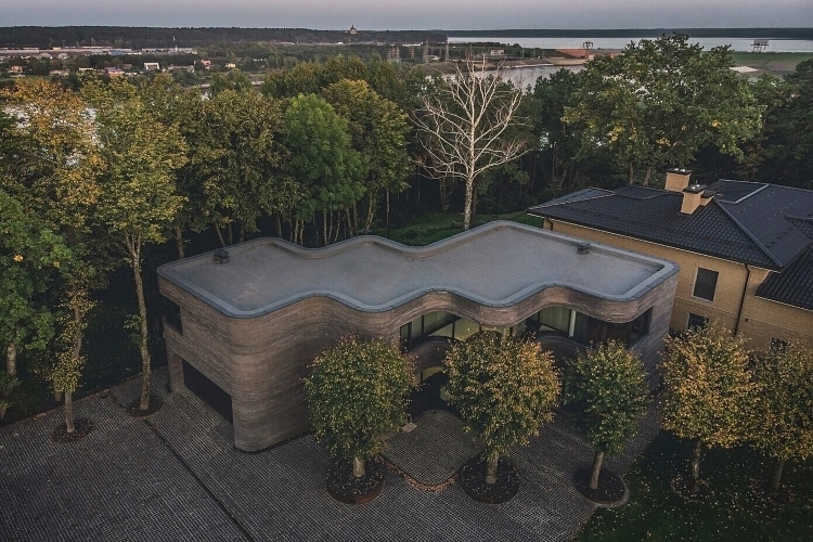 弧形砖建造的房屋丨Natkevicius&Partners-1