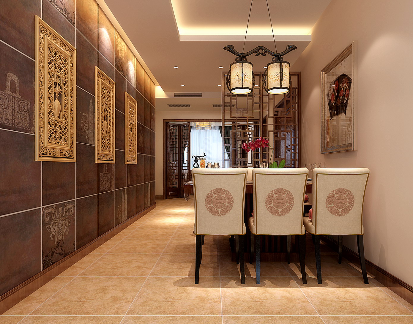 新中式 中式古典 奢华家装别墅样板房-10-26