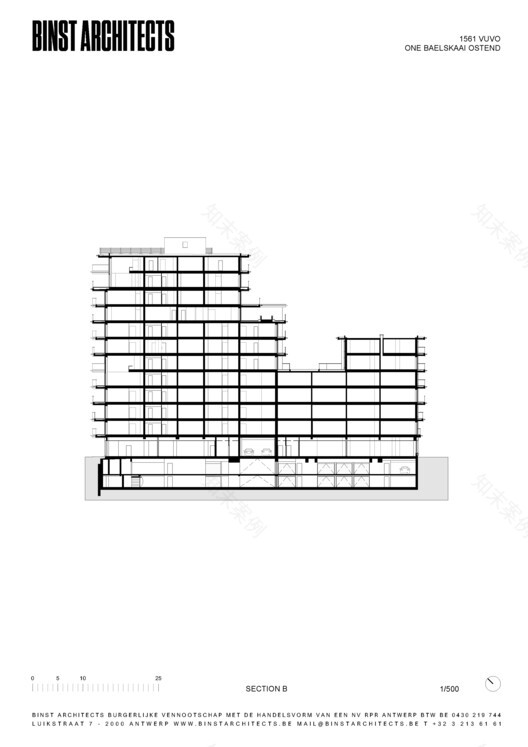 比利时奥斯滕 One Baelskaai 公寓丨Binst Architects-26