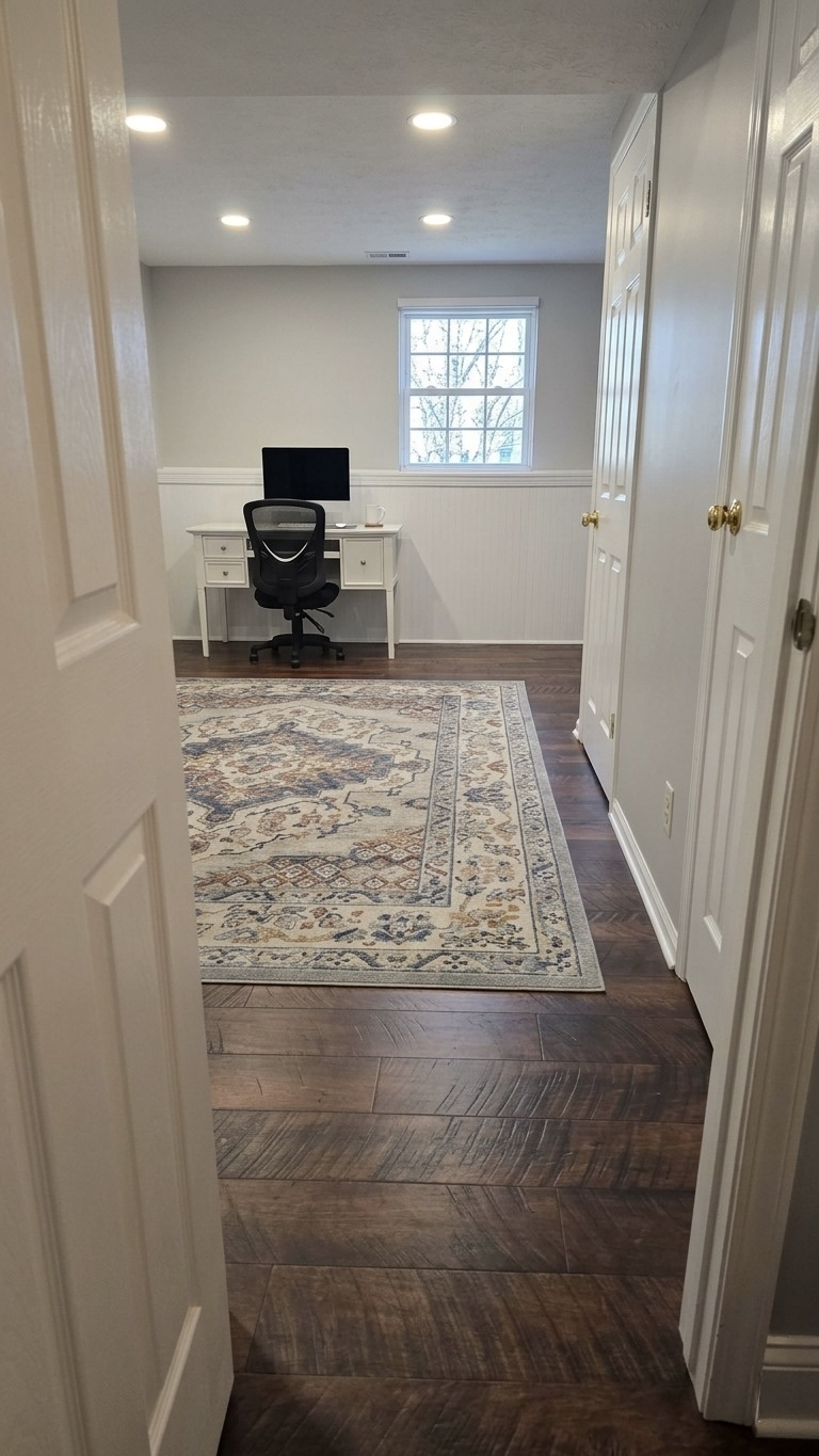 Powder Room & Office Floor Refresh-5