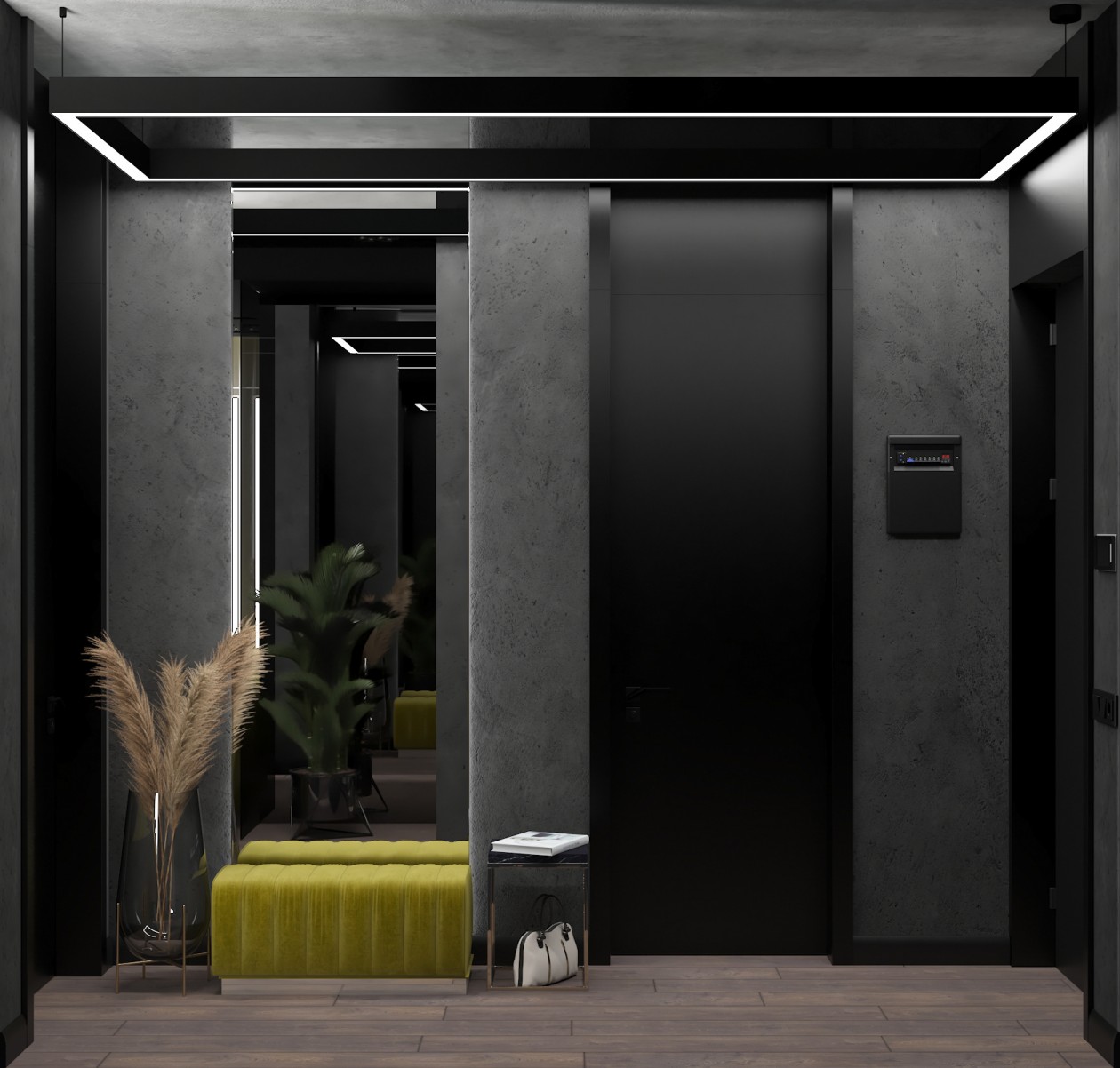 高级黑+亮黄色 沉稳中带有一丝活泼-1